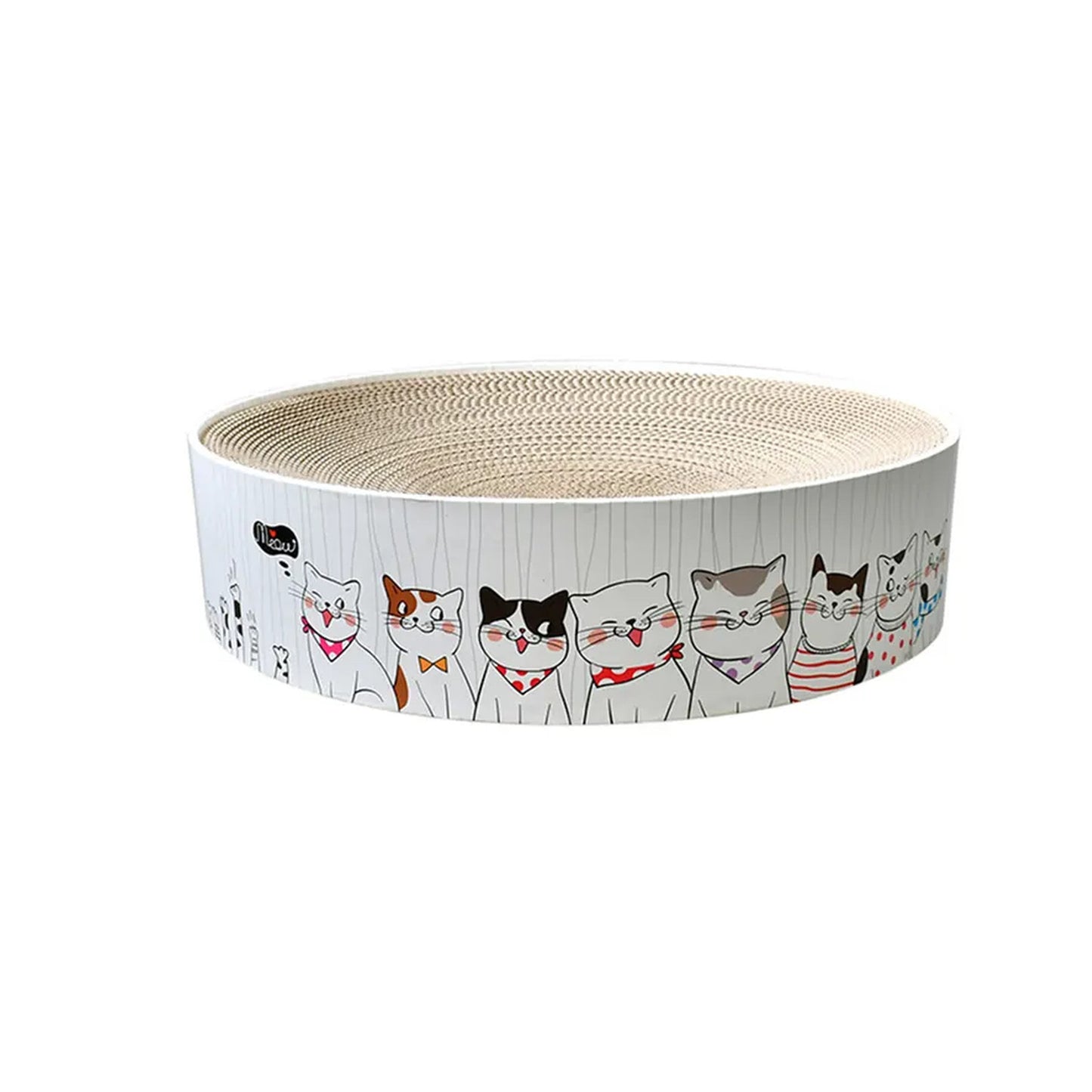 Rascador Redondo de Cartón para Gatos – Cama y Juguete