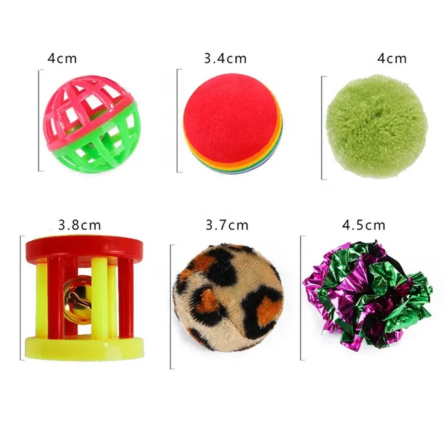 Set 21 Juguetes para Gatos – Túnel, Ratones y Pelotas