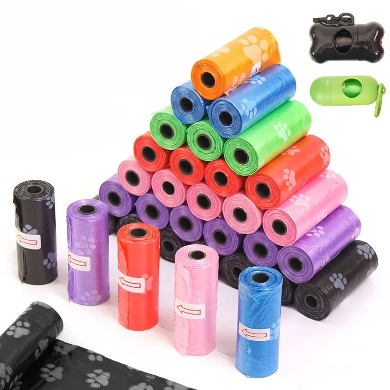 Pack 12 Rollos Bolsas para Excremento de Mascotas