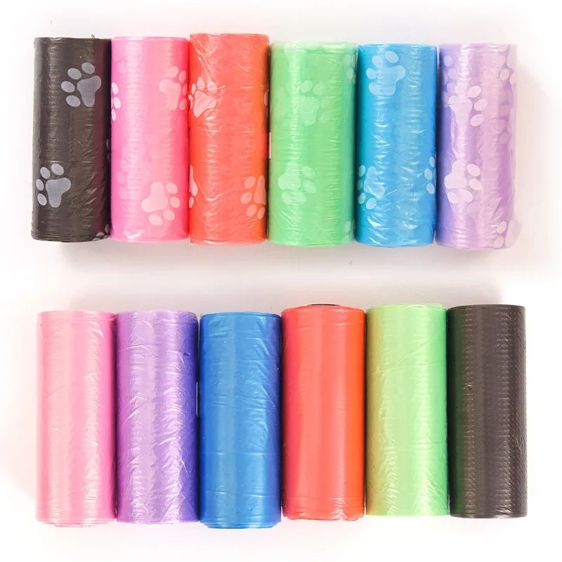 Pack 12 Rollos Bolsas para Excremento de Mascotas