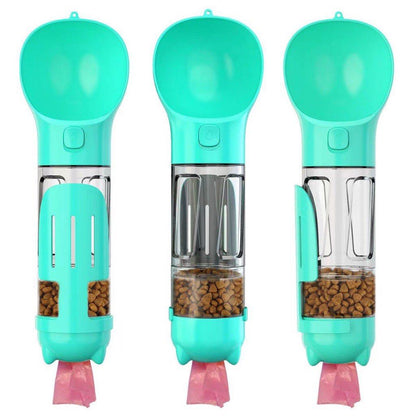 Botella para mascotas 4 en 1
